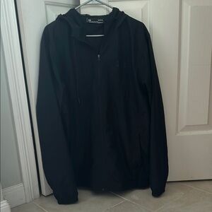Under Armour Black Windbreaker Quarter-Zip Jacket